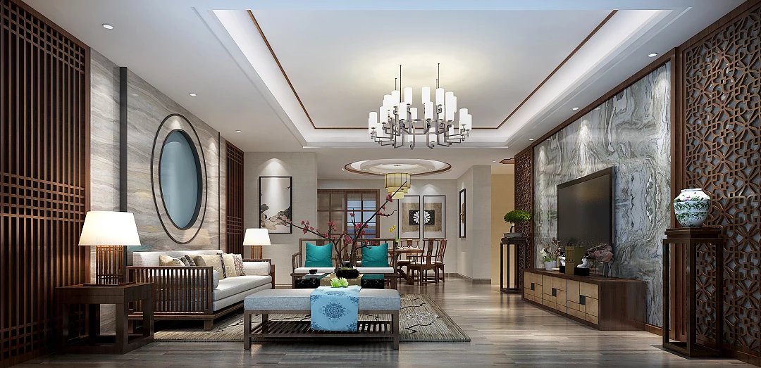 南昌中大城430平新中式风大房子这么装才“高逼格”