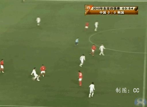 邓卓翔任意球破门完整版,中国对韩国邓卓翔进球