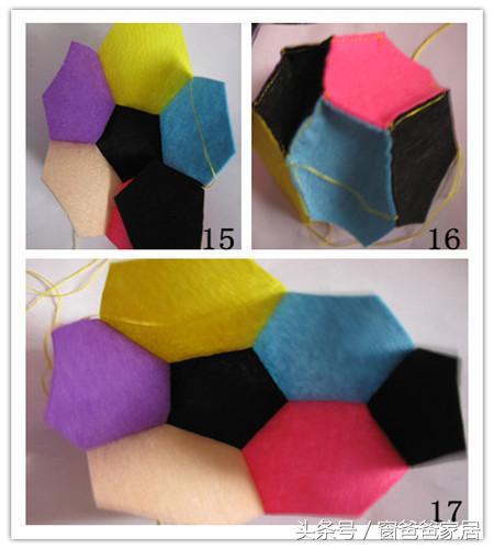 diy足球手工作品,创意diy手工缝制足球