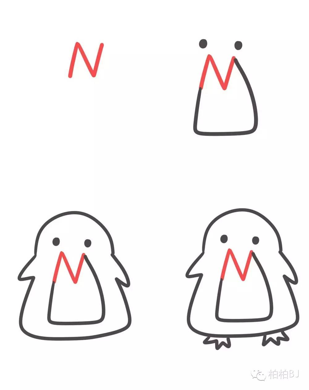 画鲨鱼简笔画大全简单好看,鲨鱼的简笔画简单又可爱图文