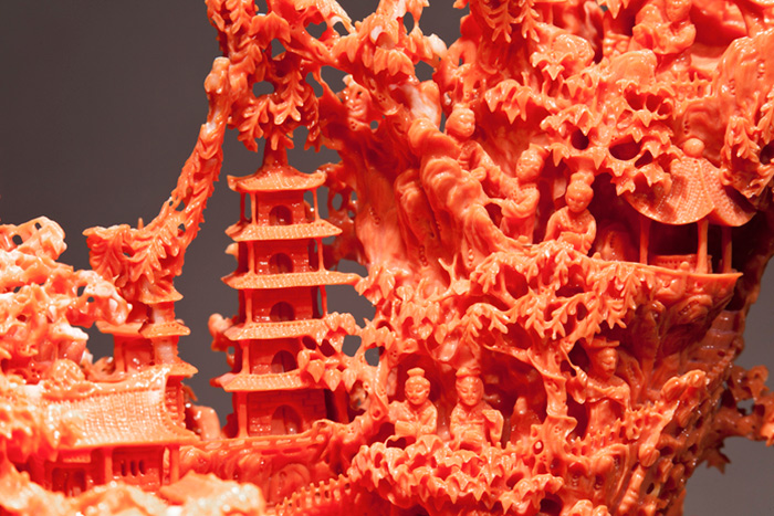 台湾博物馆红珊瑚是真的吗,红珊瑚馆藏品欣赏