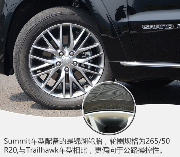 大块头有大智慧试驾全新大切诺基,大切诺基适合越野和公路的轮胎