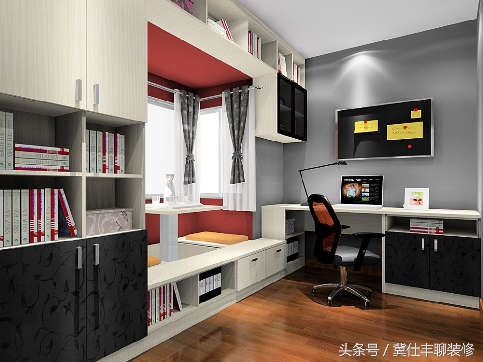 榻榻米书房是什么样子,好看的榻榻米书房