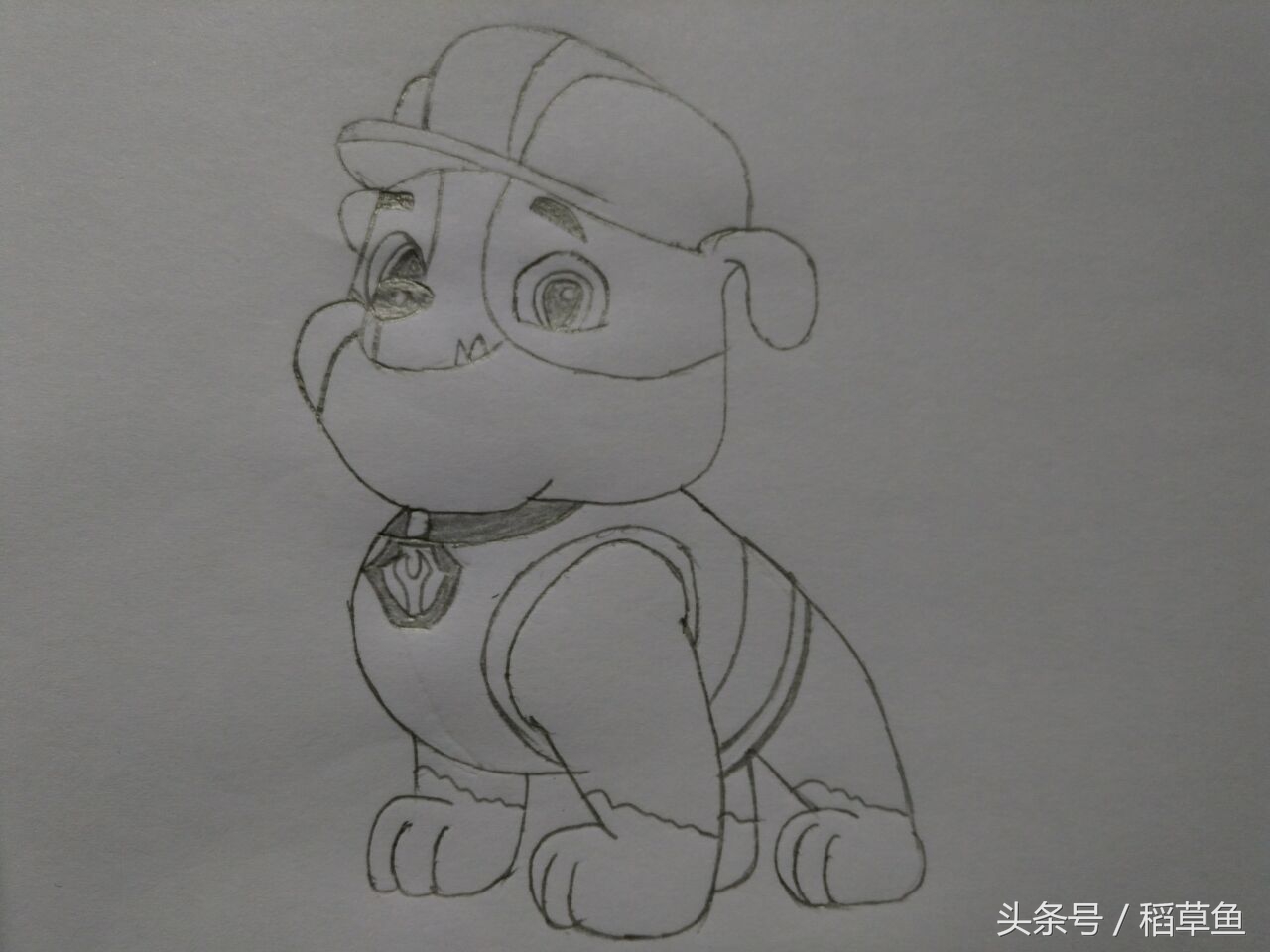 画汪汪队简笔画教程,简笔汪汪队的画法