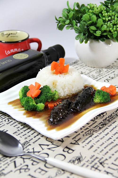 大厨教你做经典海参,即食海参如何做海参捞饭