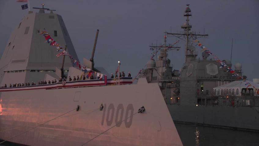 全球十大驱逐舰对比图,万吨级驱逐舰巡洋舰