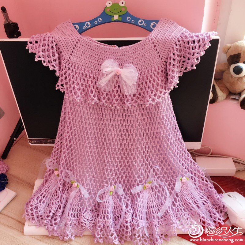 3至6岁的公主裙冬天钩针视频教程,1-3岁钩针公主裙简单新手