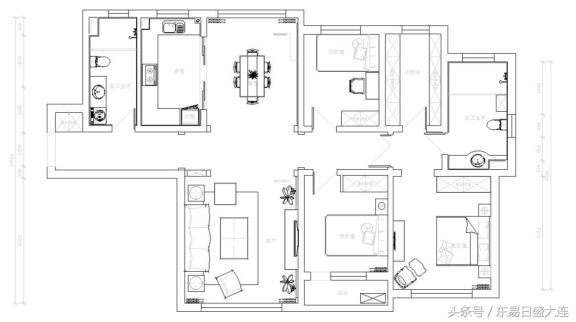 东港小户型装修案例,厦门新古典装修案例