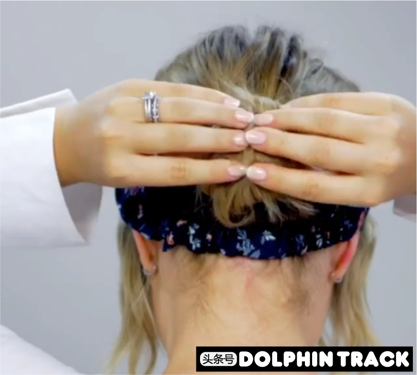 法式珍珠发带短发编发教程,适合中短发的编发ins