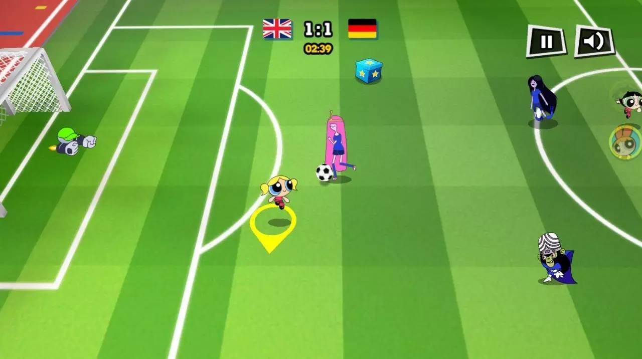 推荐卡通足球游戏,飞天小女警电脑游戏