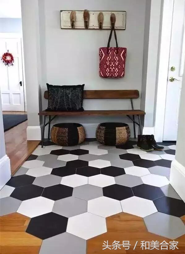 木地板和瓷砖双拼接,实木地板瓷砖混合拼