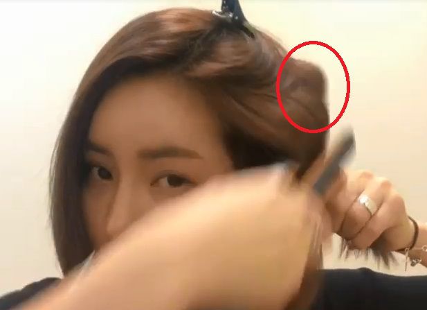 侧发扁塌看起来没精神？只要让中层头发有夸张90度弯就好了！