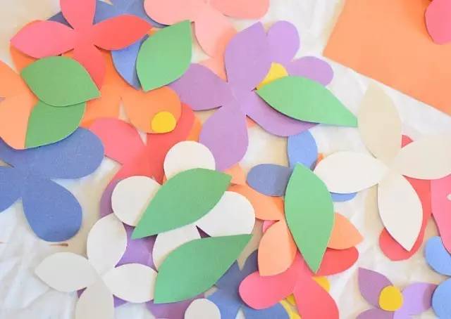 花环贺卡diy,幼儿园花朵卡纸手工贺卡