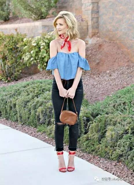 小方巾的时尚搭配,小方巾怎么系有高级感