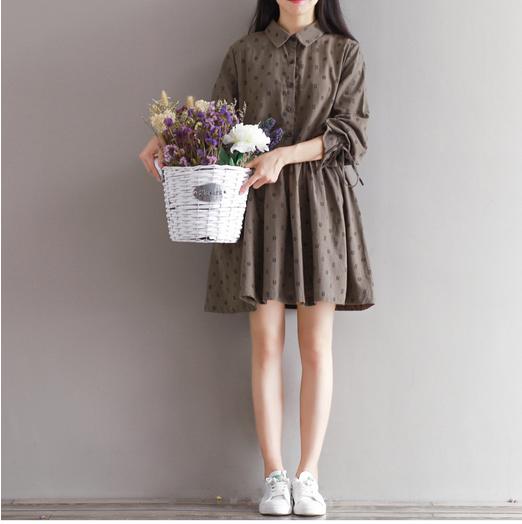 棉麻连衣裙，整个夏天都是小清新小女孩！