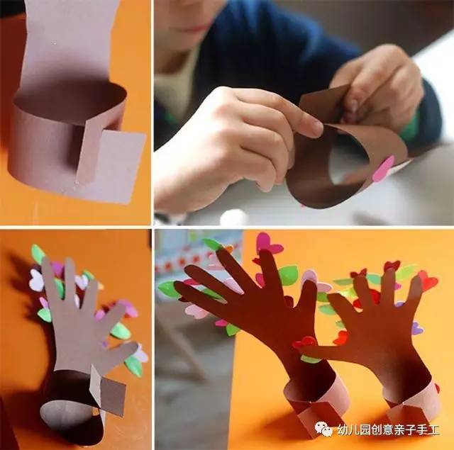 花环贺卡diy,幼儿园花朵卡纸手工贺卡