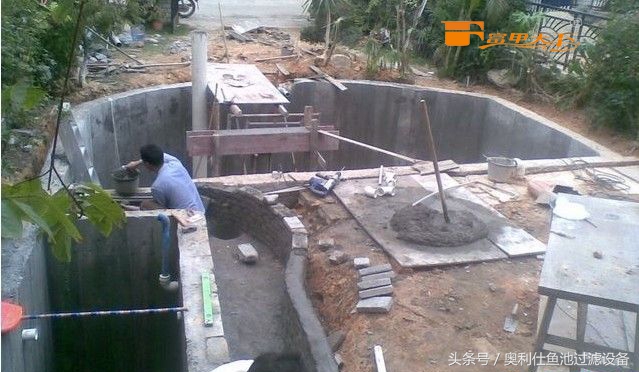 大型鱼池建造过程及施工方法,省钱鱼池建造过程及施工方法