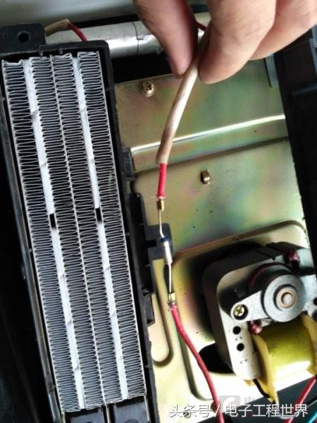 电暖风机拆解视频教程,500瓦以下的暖风机拆解