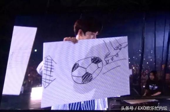 EXO各锥画的足球……世勋的画风真奇特