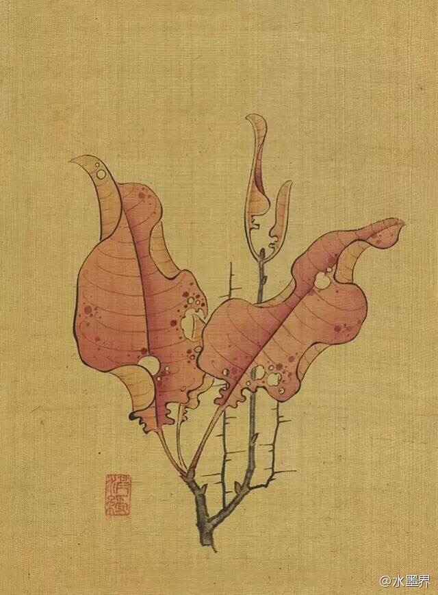 陈洪绶的花鸟是工笔画还是写意画,陈洪绶山水画作品欣赏