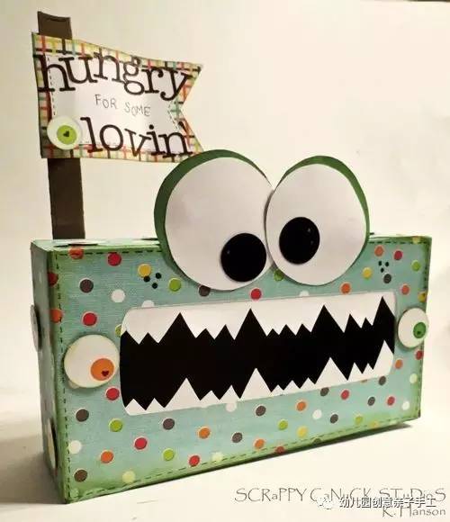 废物箱子利用手工幼儿园,盒子废物利用幼儿园做手工