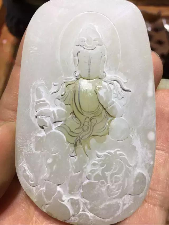 玉雕设计手稿图地藏 (苏州玉雕作品文殊菩萨)