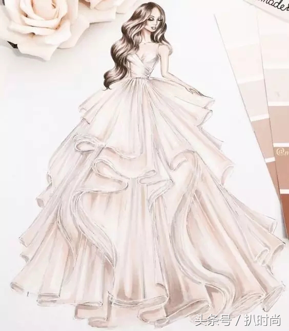 礼服好高级感,怎么画礼服设计手稿图