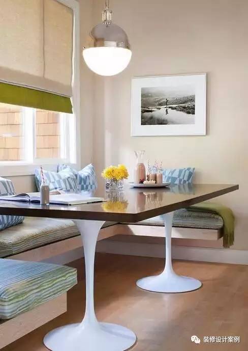 2米宽卡座餐厅设计效果图,餐厅现代简约卡座设计小户型