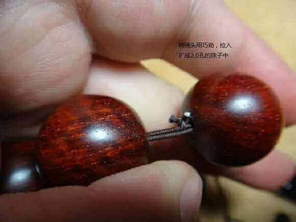 紫檀佛塔打结,小叶紫檀手串侧挂佛头打结方法
