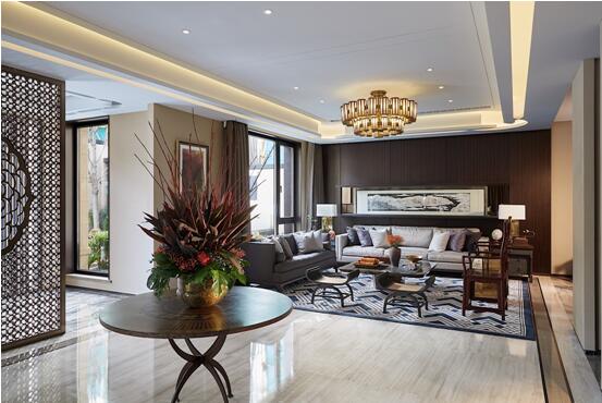 北京鲁能钓鱼台美高梅别墅探房,鲁能钓鱼台美高梅双拼别墅