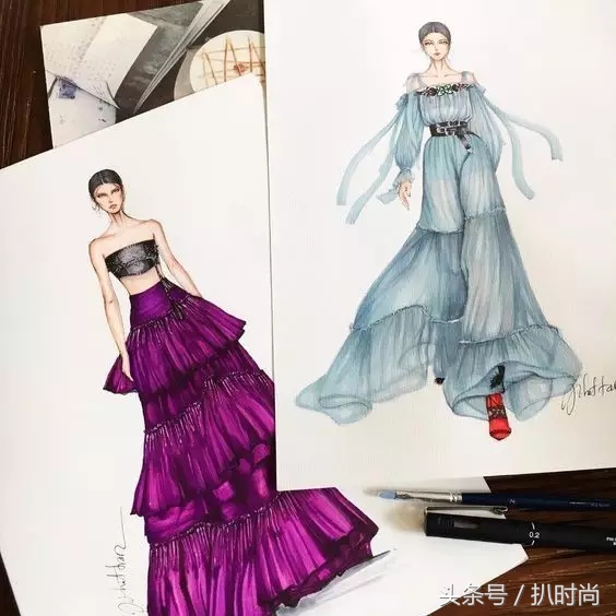 礼服好高级感,怎么画礼服设计手稿图