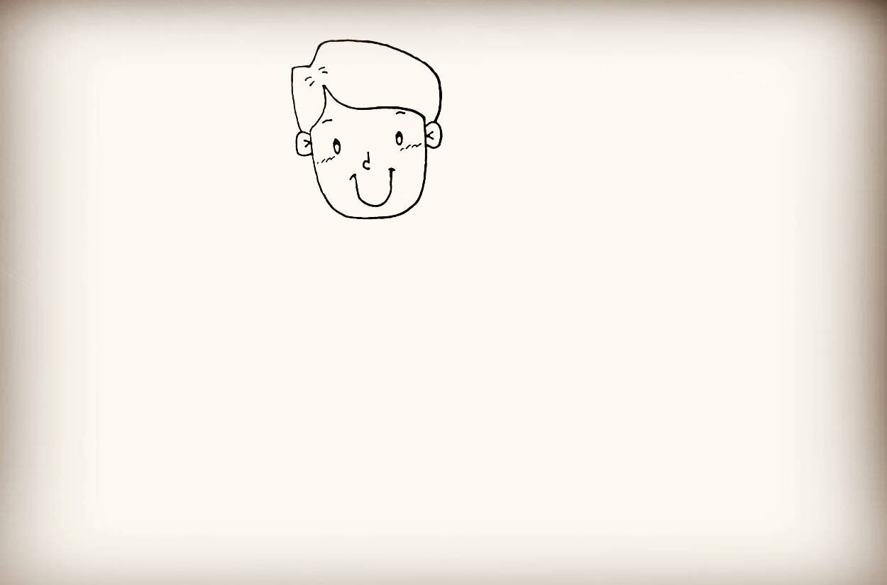 简笔画爸爸教程幼儿园,爸爸工作简笔画