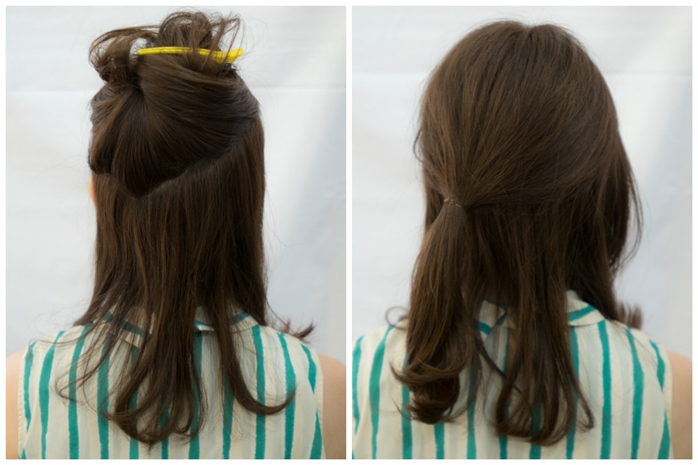 冬天文静的编发发型,长发编发教程文静型