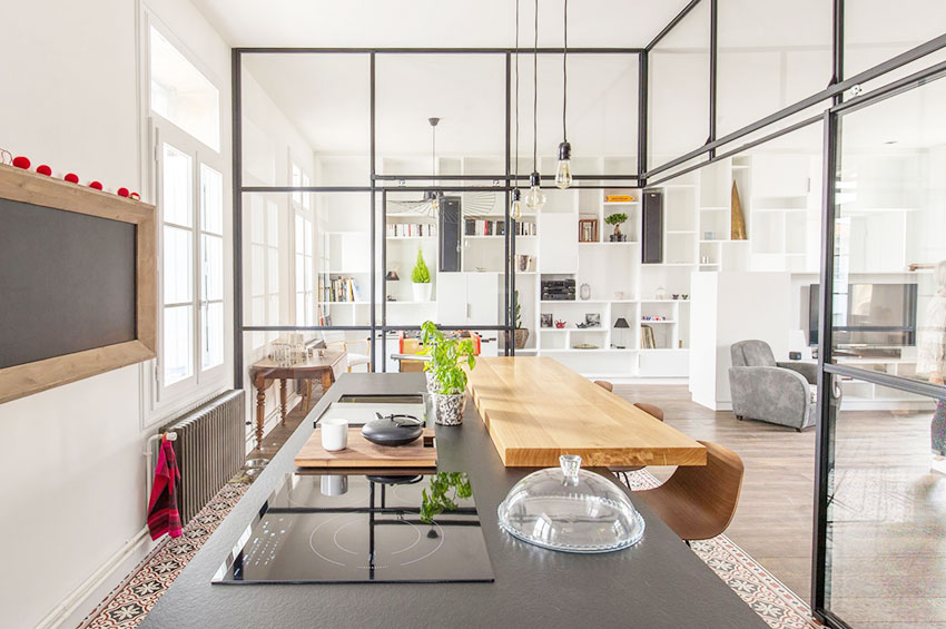 黑框格子玻璃隔断好看吗,黑框玻璃隔断预留尺寸