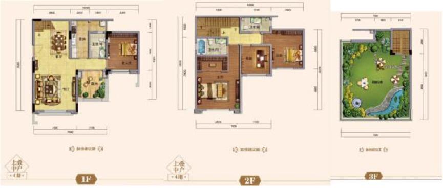 康桥融府户型图,康桥融府叠拼装修效果图