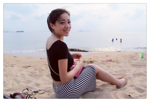 在三亚总有一片海属于一个人,在三亚椰梦长廊海边