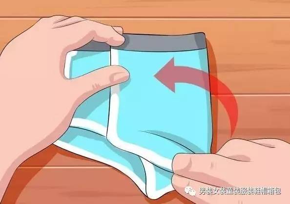 男士平角裤怎么叠最好,男裤正规叠法