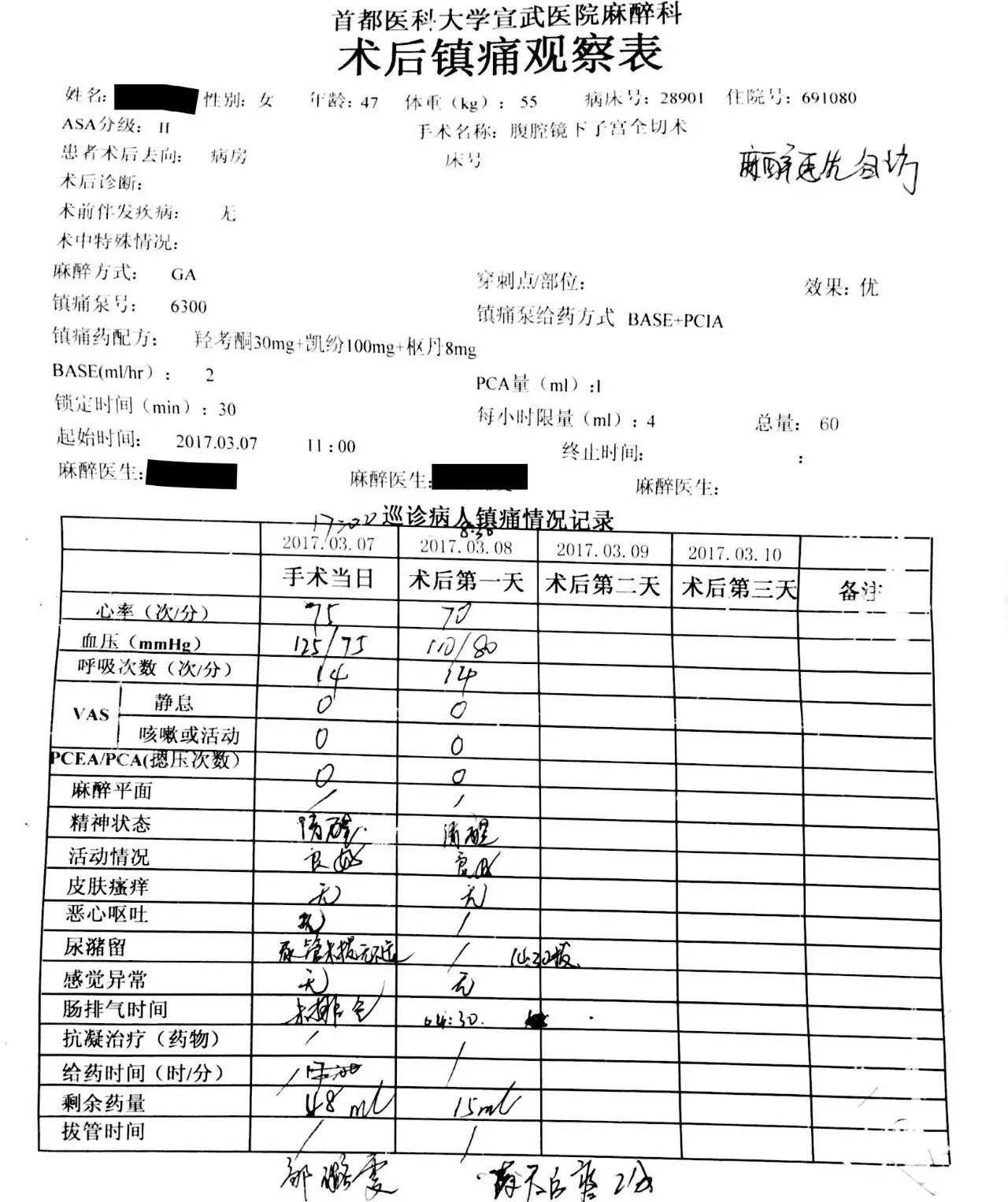 羟考酮在开腹子宫切除术中的应用
