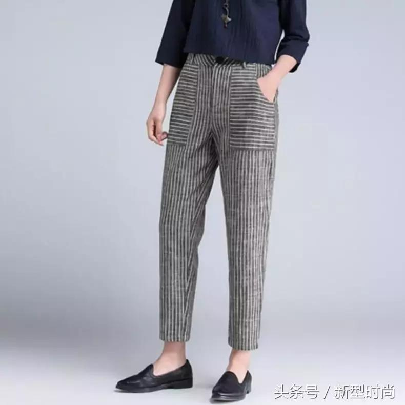 哈伦裤女裤新款宽松百搭粗腿,粗腿适合穿小脚裤还是哈伦裤