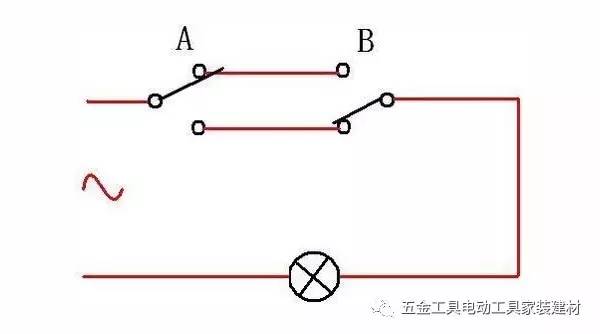 双控开关的接线方法和接线图,双控开关怎么接线图示