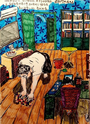 不用彩笔做出来的手帐好看吗,只有蓝色可擦笔怎么画手帐