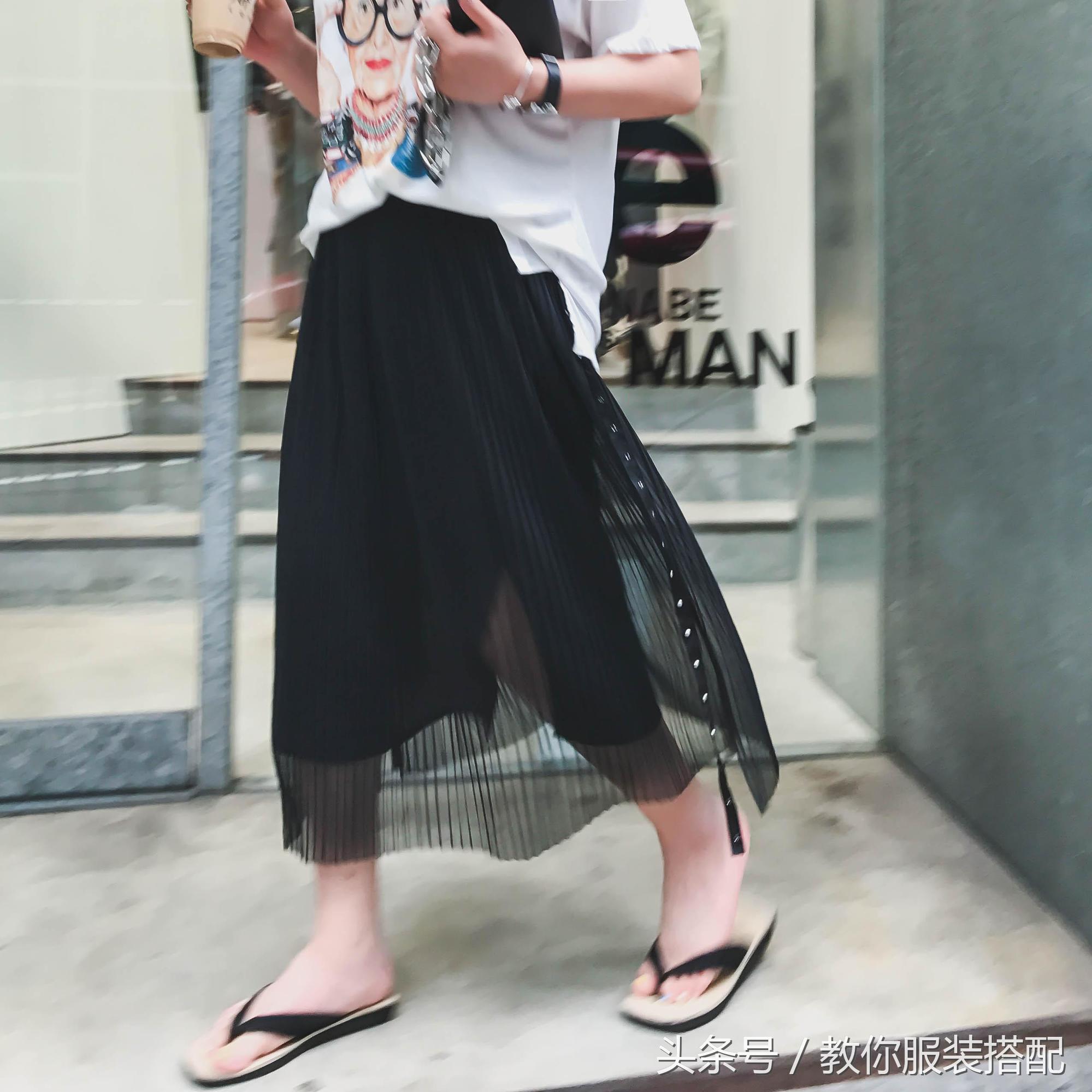 胖女生夏季网纱裙搭配,网纱裙气质高级裙胖mm