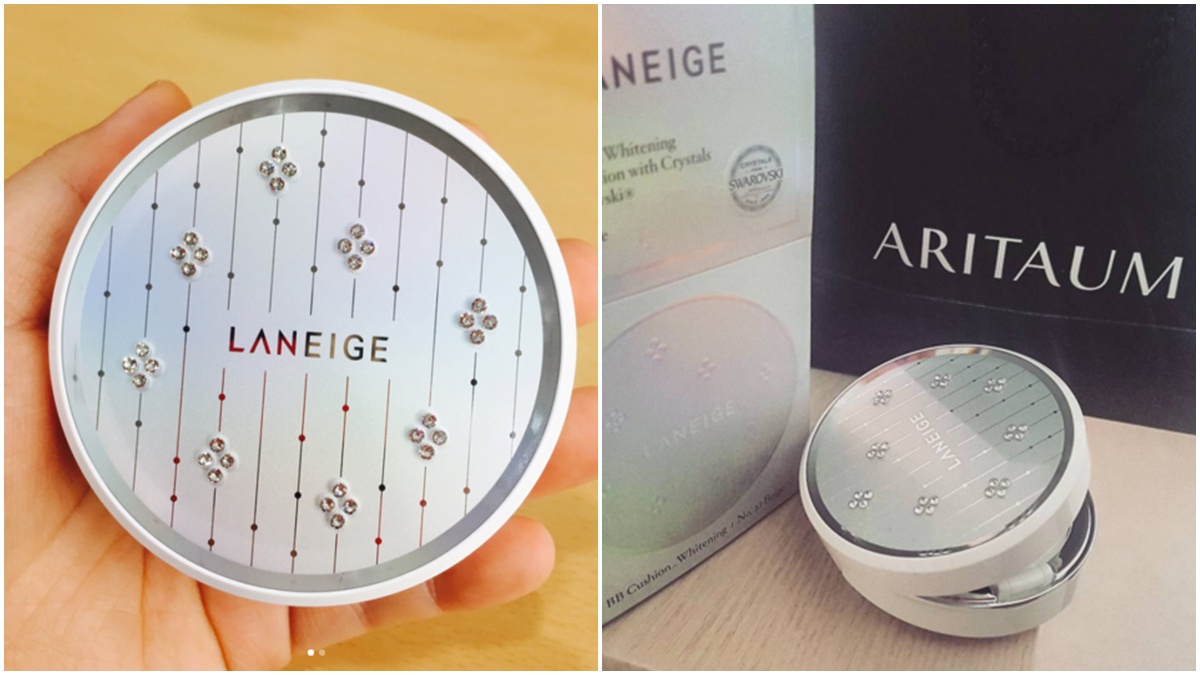 兰芝哑光气垫小绿盒,兰芝以前一款白色盖子气垫