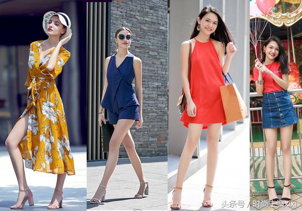 一字带高跟凉鞋女粗跟2022年新款,高颜值粗跟凉鞋让你美爆整个夏天