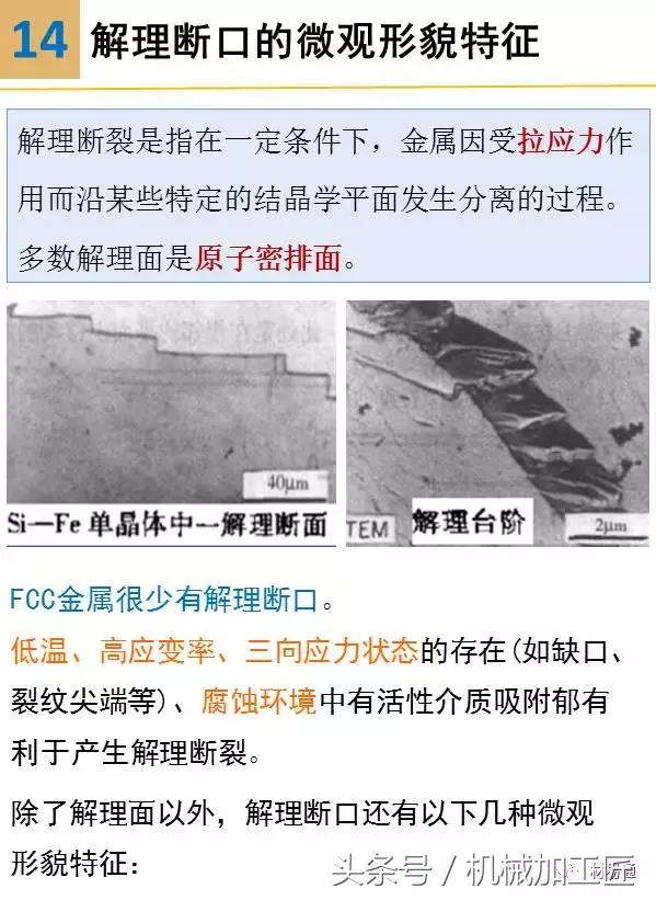 材料表面裂纹分析,常见材料断口图