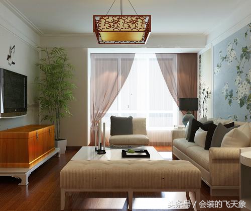 浑南金地檀府装修风格,92平米的小户型现代简约背景墙