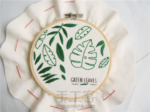 盛夏季,为你心爱的小物上绣上一片嫩绿