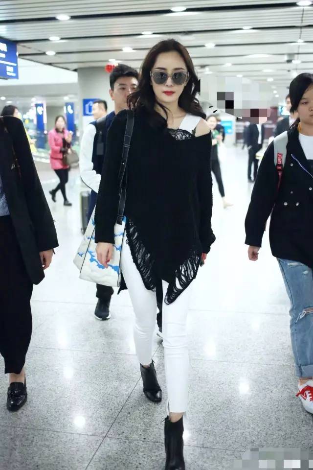 比渔网袜更猎奇的存在，杨幂谢娜领衔“袖套时尚”，前卫还是尴尬？