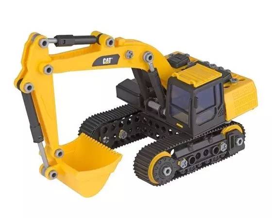 挖掘机玩具车玩法早教0-3岁,工程车挖掘机玩具怎么玩