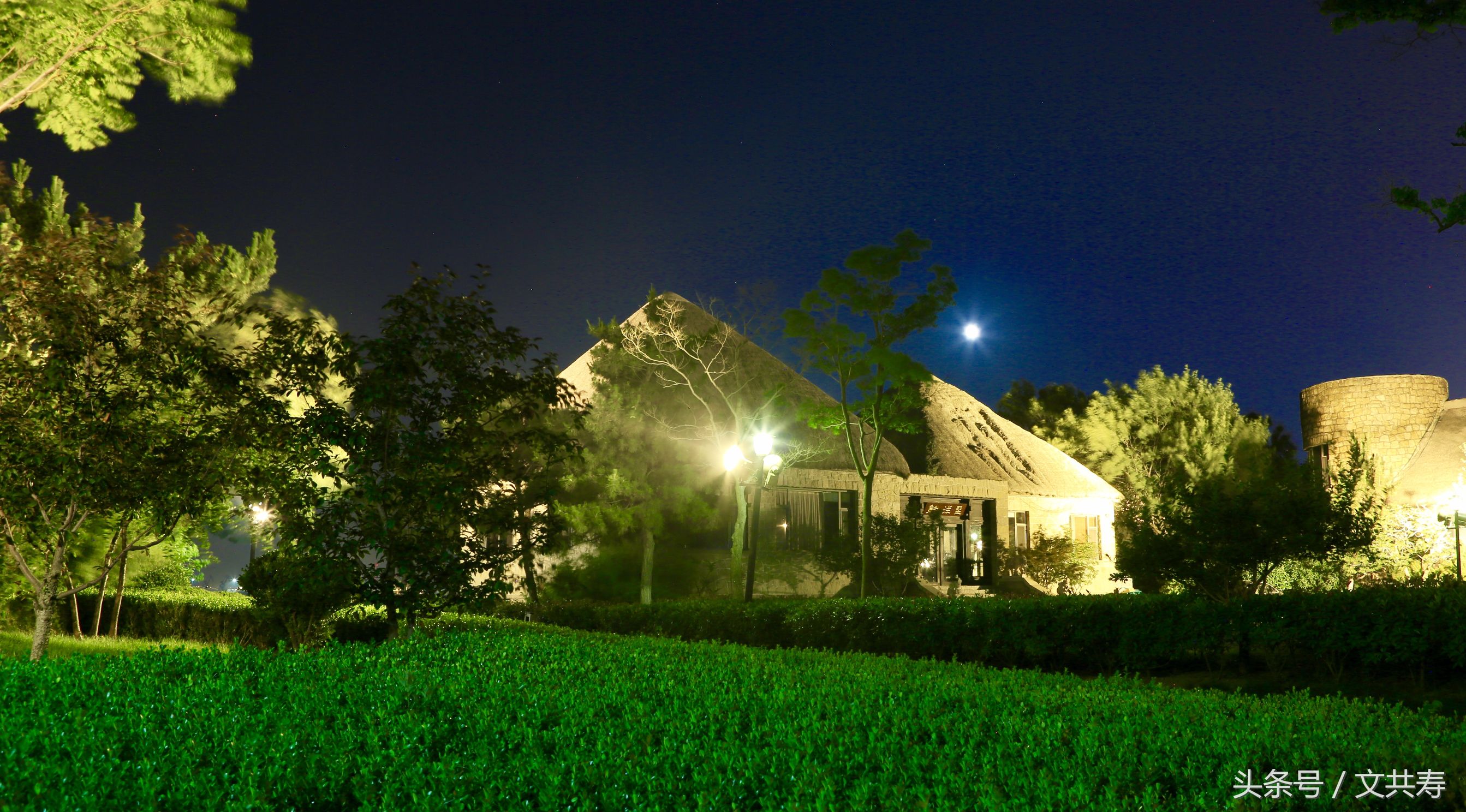 威海宛如梦幻的童话世界,威海雪夜风景